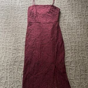 Express Maroon Dress small Petite